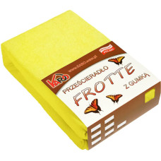 Frotē pieguļošs palags 120x200 dzeltens citrons 004 biezs 200g/m2