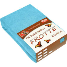 Frotē pieguļošs palags 160x220 tirkīza 030 biezs 200g/m2