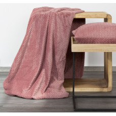 Dekoratīvā sega uz atzveltnes krēsla 70x160 Cindy 3 rozā