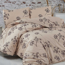 Kokvilnas gultas veļa 200x220 Idil Beige pienenes Cottonlove Exclusive 5