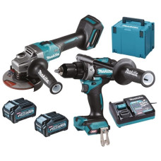 Makita-Maszyny akumulatoru komplekts DF001G + GA005G, 40Vmax XGT, 2 x 4,0 Ah, MAKPAC korpuss, Makita [DK0124G201]