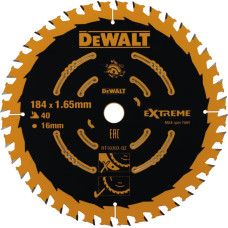 Dewalt-Akcesoria Ekstrēms ripzāģis koka griešanai 184/16mm; 40 zobi [DT10303-QZ]