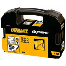 Dewalt-Akcesoria komplektā 12gab. EXTREME DeWalt bimetāla caurumu zāģi [DT90360-QZ] kokam un metālam