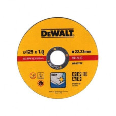 Dewalt-Akcesoria nerūsējošā tērauda griešanas disks 125x22,23x1,0mm DeWalt [DT3507-QZ]