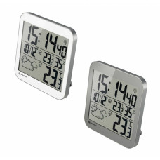 Sienas pulkstenis Bresser MyTime LCD ar laika prognozi