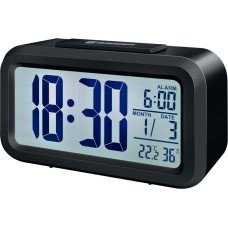 Bresser MyTime Duo LCD Alarm Clock, black