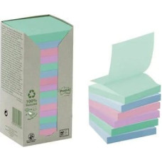 Post-It 3M Ekologiczne karteczki samoprzylepne Post-it® Z-Notes, NATURE, pastelowe, 76x76mm, 16x100 kart.