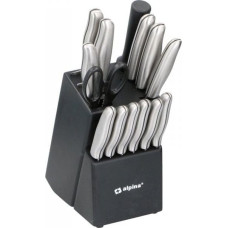 Alpina Alpina - Zestaw noży kuchennych ze stojakiem / blokiem 15 elementów
