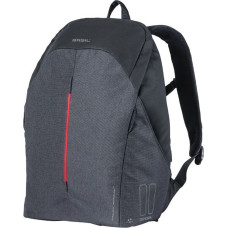 Basil Plecak B-safe backpack Nordlicht 18L, mocowanie na haki Hook-On System, grafitowa czerń + Oświetlenie