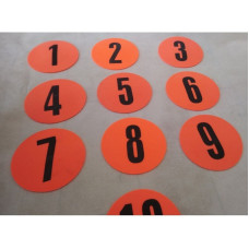 Yakimasport Flat field markers numbered 1-10 100326