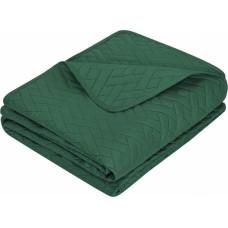 Dekoratīvais gultas pārklājs 160x200 Dash pudele zaļš ģeometrisks I23
