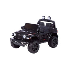 To-Ma Automašīna ar akumulatoru - 12V - 4WD - 7777 - JEEP - EVA - BLACK