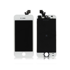 HQ AAA+ Analogs LCD Skarienjūtīgais Displejs priekš Apple iPhone 5 Pilns modulis Balts