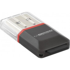 Esperanza EA134K card reader Black,Silver,Transparent USB 2.0