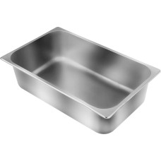 Royal Catering GN1/1 nerūsējošā tērauda ēdināšanas konteiners, augstums 15cm, 19L