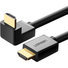 Ugreen Leņķiskais kabelis 90 HDMI 4K 30Hz 1m - melns