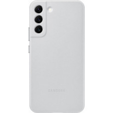 Samsung Ādas maciņš no dabīgas ādas priekš Galaxy S22+ Leather Cover, gaiši pelēks