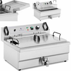 Royal Catering Virtuļu cepeškrāsns zivīm un čipsiem ar drenāžu 3000 W 16 l 230 V