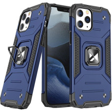 Wozinsky Bruņots korpusa vāciņš + magnētisks turētājs iPhone 13 mini Ring Armor zils