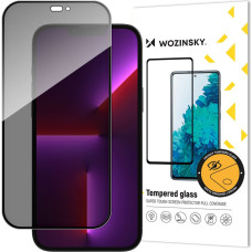 Wozinsky Privātuma aizsargstikls ar Anti Spy filtru iPhone 15 Pro Max, melns