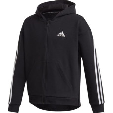 Adidas Džemperis G 3S FZ HD GE0950 / melns / 152 cm