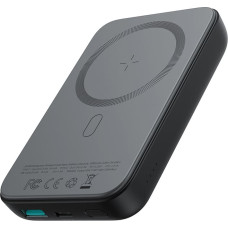 Joyroom Mini Power Bank 10000mAh magnētisks ar QC PD USB USB-C lādētāju, melns