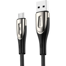 Joyroom Vads USB-A - microUSB 3A uzlādes indikators, 2m, melns