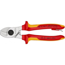 Knipex šķēres VDE izolētu kabeļu griešanai 165mm [95 16 165 T] divkomponentu rokturi ar drošības āķi