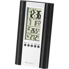 Fiesta FSTT04B Digitālā Laika Stacija nosaka Iekštelpu un Āra temperatūru | Termometrs | Kalendārs | Pulkstenis | Modinātājs | LCD | Melns