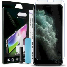 Fusion UV 9H Tempered Glass Aizsargstikls + Eco Līme + Lampa Priekš Apple iPhone 11 Pro Max