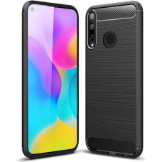 Fusion Trust Back Case Silikona Aizsargapvalks Priekš Huawei P40 Lite E Melns