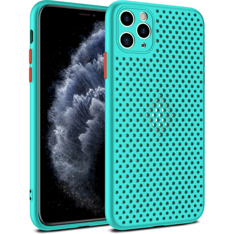 Fusion Breathe Case Silikona Aizsargapvalks Priekš Samsung A415 Galaxy A41 Mentola