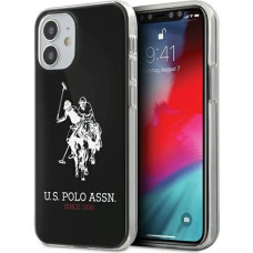 U.S. Polo USHCP12STPUHRBK Big Horse Cover Aizsargapvalks Apple iPhone 12 Mini Melns