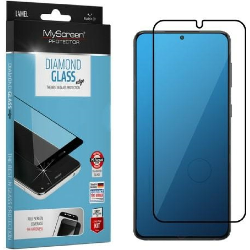 MyScreen diamond aizsargstikls pilnam ekrānam Samsung G996 Galaxy S21 Plus 5G melns