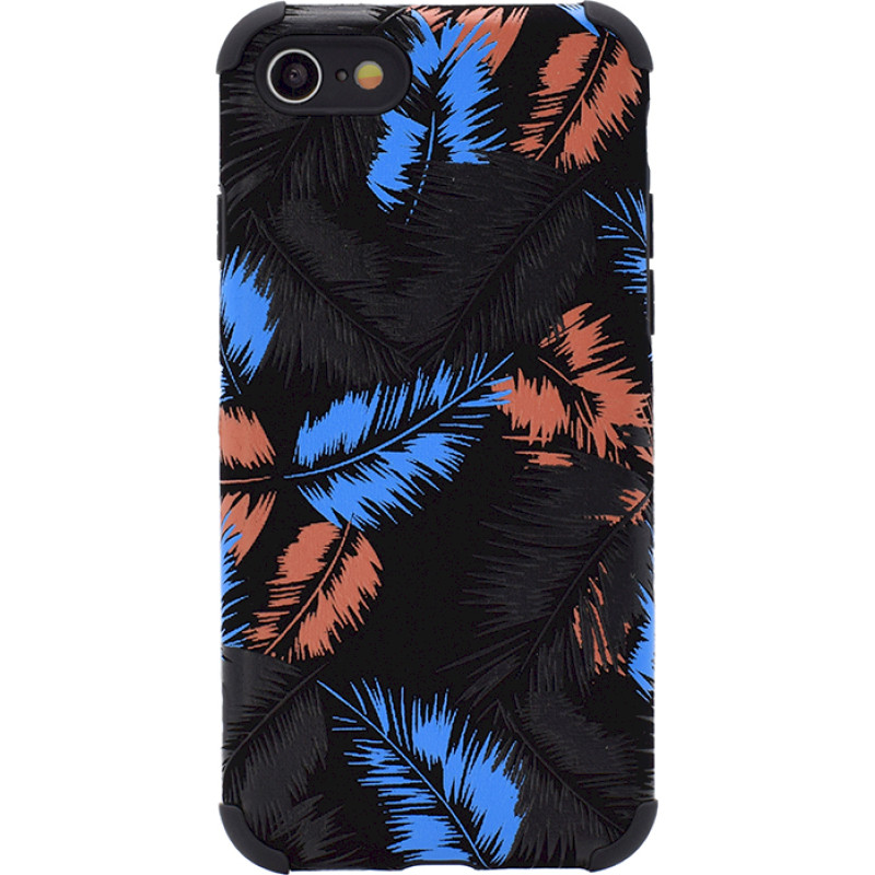 Fusion leaves case silikona aizsargapvalks Samsung A125 Galaxy A12 melns - zils