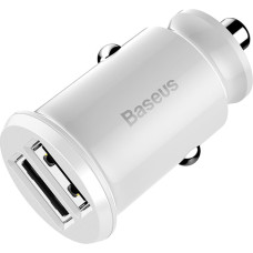 Baseus Grain Car Charger Mini Universal Smart Car Charger 2x USB 3.1A white (CCALL-ML02)
