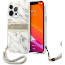 GUHCP13XKMABGR Guess TPU Marble Stripe Case for iPhone 13 Pro Max Grey