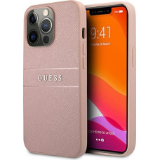 GUHCP13XPSASBPI Guess PU Leather Saffiano Case for iPhone 13 Pro Max Pink