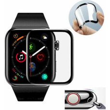 Fusion ceramic glass 9D aizsargstikls pilnam ekrānam Apple Watch 1 | 2 | 3 38mm melns