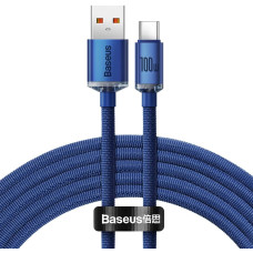 Baseus crystal shine series fast charging data cable USB Type A to USB Type C 100W 2m blue (CAJY000503)