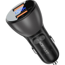 Acefast car charger 45W 2x USB, QC3.0, AFC, FCP, SCP black (B7 black)