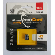 Imro memory card 16GB microSDHC cl. 6