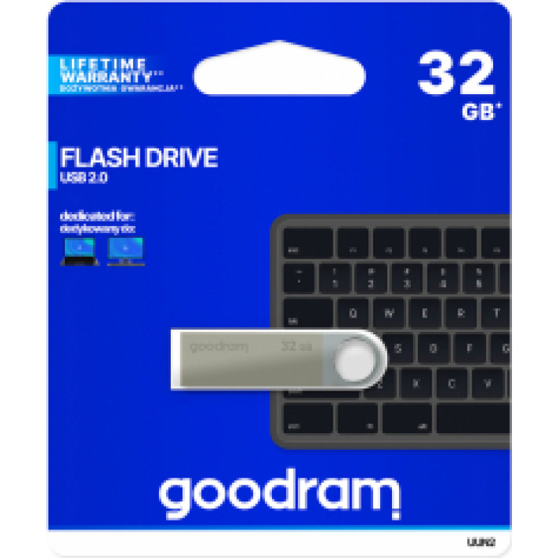 Goodram pendrive 32GB USB 2.0 UUN2 silver
