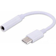 Adapteris Savio USB Type Male - 3.5mm Female White