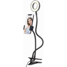 Gembird LED Selfie Ring Light with Phone Holder