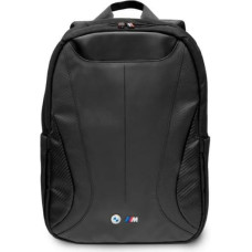 BMW Backpack BMBP15SPCTFK 16" black|black Carbon&Leather Tricolor