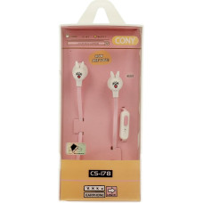 Earphones CASNI - CS-178 with microphone Pink