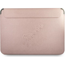 Original GUESS Laptop Sleeve Saffiano Script GUCS13PUSASPI 13 inches pink