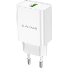 Borofone Wall charger BN5 Jingrui - USB - QC 3.0 18W white