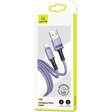 USAMS Kabel U52 lightning 2A Fast Charge 1m purpurowy|purple SJ434USB04 (US-SJ434)